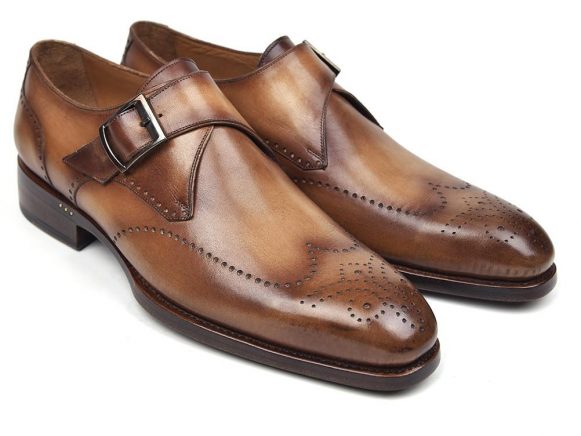 Goodyear Welted Single Monkstrap Brown & Camel