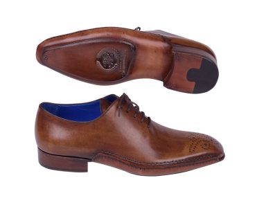 Hakiki Deri Kahve Opanka Dikişli Oxford Tarzı Ayakkabı