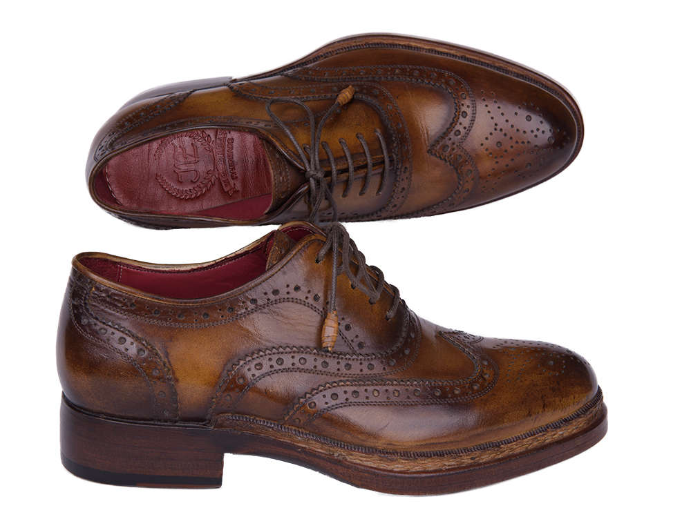 Triple Leather Sole Goodyear Welted Wingtip Brogues – Murat Erbaş Shoes