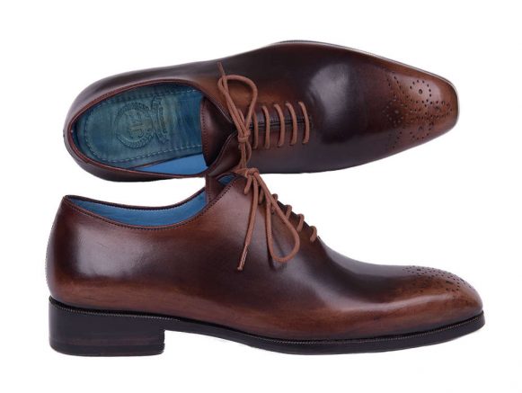 Camel & Brown Hand-Painted Wholecut Oxford