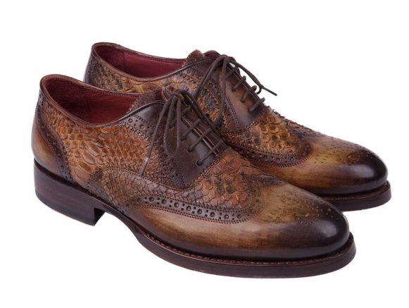 Goodyear Welted Genuine Python & Calfskin Oxfords