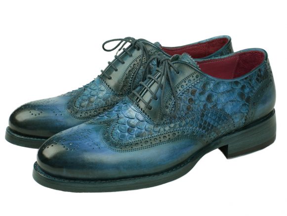 Goodyear Welted Genuine Python & Calfskin Oxfords