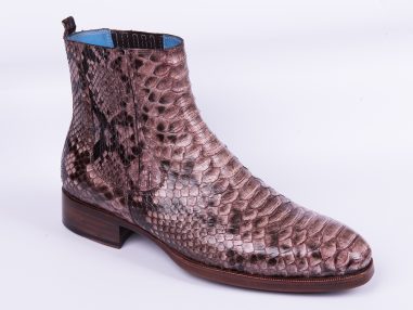 Genuine Python Skin Chealse Boots For Men