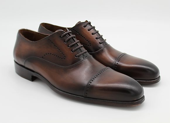 Genuine Calfskin Brown Oxford Shoes
