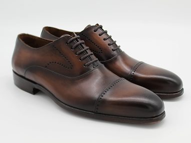 Hakiki Deri Kahverengi Oxford Ayakkabı