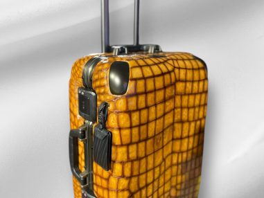 Hakiki Timsah Derisi El Yapımı Bavul