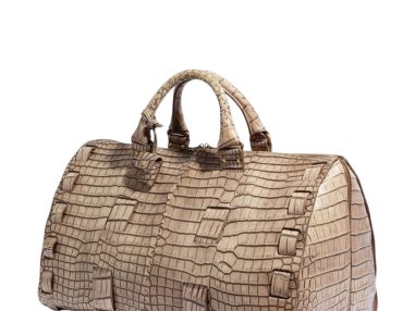 Hakiki Timsah Derisi Seyahat Çantası