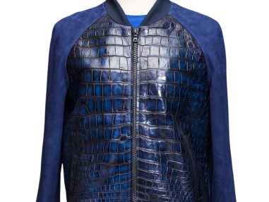 Hakiki Timsah Derisi Hakiki Süet Ceket