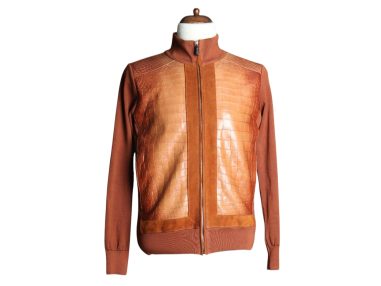 Hakiki Timsah Derisi Hakiki Süet Ceket